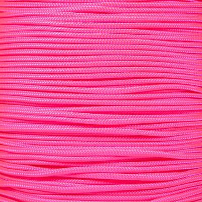 Crafting Cord 325 LB Tensile Strength 3 Strand Core Paracord Spools - 250 Foot and 1000 Foot Size Options (Neon Pink, 1000 Feet)