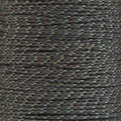 Crafting Cord 325 LB Tensile Strength 3 Strand Core Paracord Spools - 250 Foot and 1000 Foot Size Options (Camo Pattern, 250 Feet)