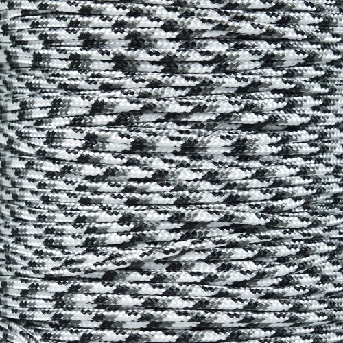 Crafting Cord 325 LB Tensile Strength 3 Strand Core Paracord Spools - 250 Foot and 1000 Foot Size Options (Urban Camo, 1000 Feet)