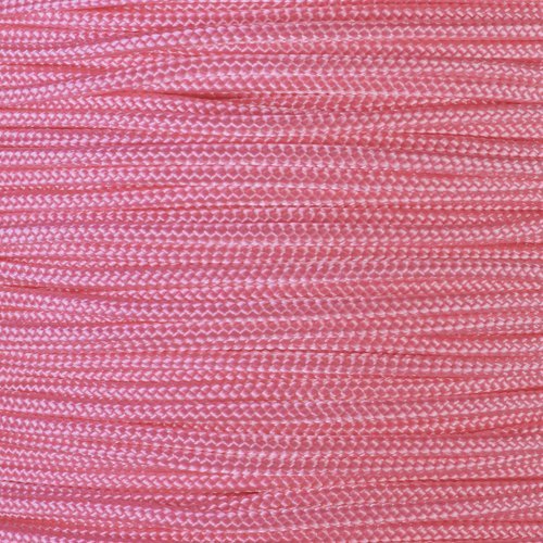 Crafting Cord 325 LB Tensile Strength 3 Strand Core Paracord Spools - 250 Foot and 1000 Foot Size Options (Rose Pink, 1000 Feet)