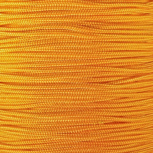 Crafting Cord 325 LB Tensile Strength 3 Strand Core Paracord Spools - 250 Foot and 1000 Foot Size Options (Goldenrod, 1000 Feet)