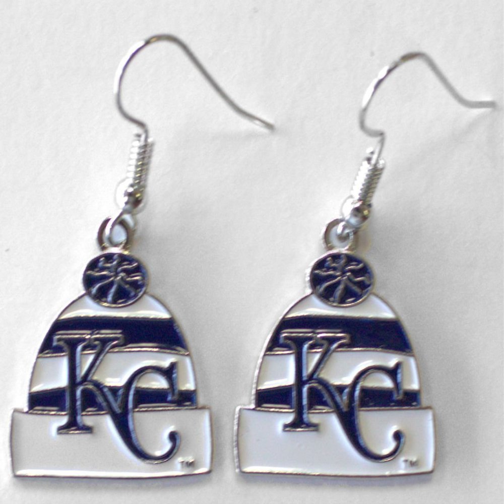 MLB Kansas City Royals Knit Hat Dangler Earrings