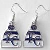 MLB Kansas City Royals Knit Hat Dangler Earrings view 1