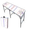 PARTYPONG 8-Foot Beer Pong Table w/Cup Holes - Hockey Rink Graphic view 1