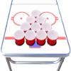 PARTYPONG 8-Foot Beer Pong Table w/Cup Holes - Hockey Rink Graphic view 4
