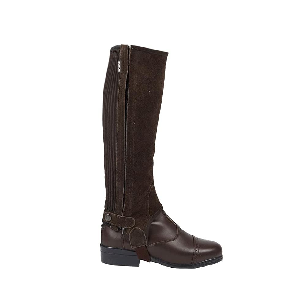 Dublin Suede Half Chaps II, Brown, Adults Extra Large