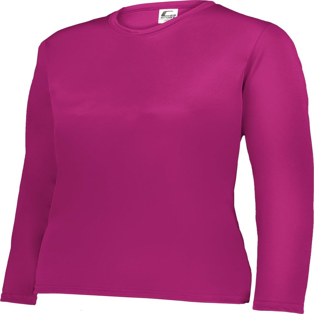 C2 Sport 5604 - Ladies' Long Sleeve T-Shirt, Hot Pink, X-Small
