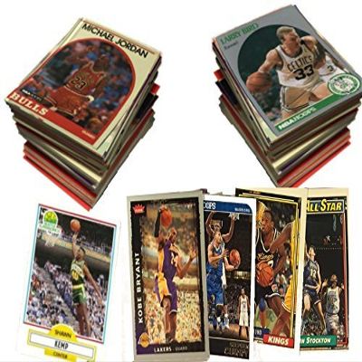 NBA Basketball Card Collector Box with Over 500 Cards - Grab Box Lot - Warehouse Sale!
