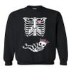 Princess Crown Baby Girl Skeleton Funny DT (not Maternity) Crewneck Sweatshirt (XXX Large, Black) view 1