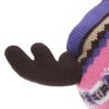 Floso Childrens/Kids Fairisle Moose Winter Beanie Hat with Antlers (One Size) (Pink/Purple) view 3