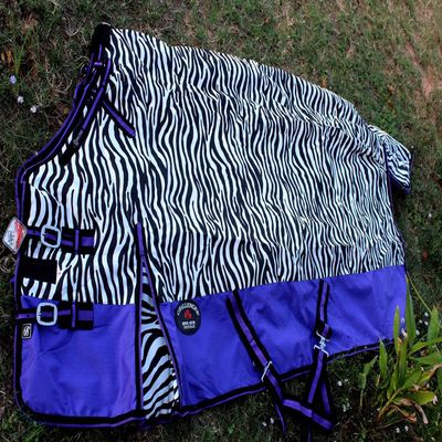 80" 1000D Turnout Horse Heavy Winter Waterproof Blanket Purple 6134G