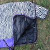 80" 1000D Turnout Horse Heavy Winter Waterproof Blanket Purple 6134G view 3