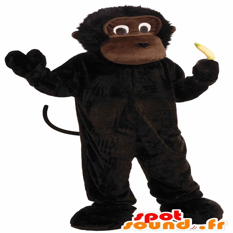 SpotSound Brown Monkey, Chimpanzee, Small Gorilla