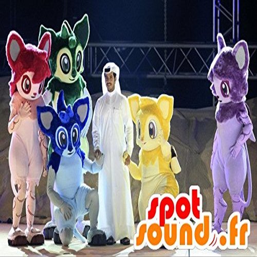 5 SpotSounds Fantastic Animal Pets - Red, Blue Green, Yellow and Purple