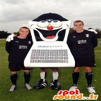 Black and White Team Keyboard SpotSound Pet with