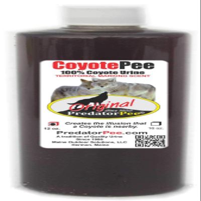 PredatorPee 100% Coyote Urine - Territorial Marking Scent - Creates Illusion That Coyote is Nearby - 12 oz