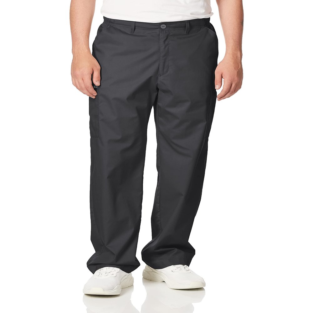 WonderWink Men's Cargo Pant, Pewter, X-Small Short