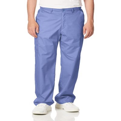 WonderWink Men's Cargo Pant, Ceil Blue, Small Tall