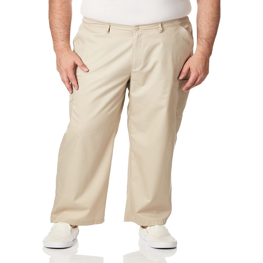 WonderWink Men's Cargo Pant, Khaki, X-Small Tall