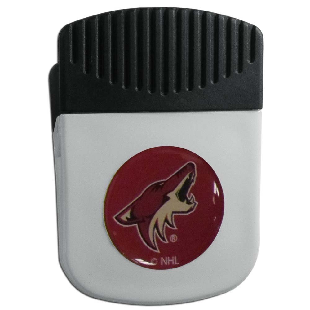 NHL Siskiyou Sports Fan Shop Arizona Coyotes Chip Clip Magnet Single Team Color