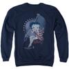 Crewneck Sweatshirt: Betty Boop- Patrioic Icon Size XXL view 1