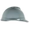 MSA 10034033 V-Gard 500 Cap Style Safety Hard Hat With 6-Point Fas-Trac III Ratchet Suspension | Polyethylene Shell, Self Adjusting Crown Straps - Standard Size in Navy/Gray view 1