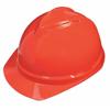 MSA Red Polyethylene Cap Style Hard Hat With 6 Point Ratchet Suspension view 3
