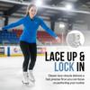 Roces Womens Paradise Figure Ice Skates, Reinforced Nylon Upper, Comfortable Anatomic Padding & Stainless Steel Blades, Durable Everyday Ice Skates, White view 4