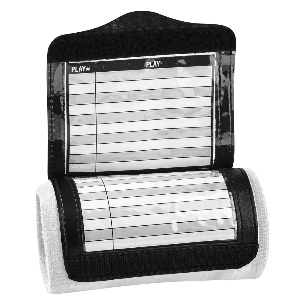 Champro Triple Wristband Playbook, Youth, White