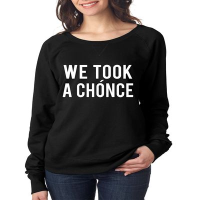 ALLNTRENDS Women's Long Sleeve Shirt We Took A Chonce (L, Black)