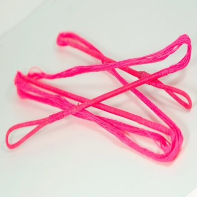 Flo Pink B-50 Dacron Replacement Recurve Bowstring - Actual String Length - 18 Strand Bow String (61 INCH Length)