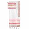 Holy Land Gifts Prayer Shawl-Pink w/Bag (72" x 22")-Acrylic view 1