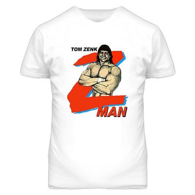Tom Zenk Z Man Retro Wrestling T Shirt M White