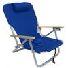 COPA 4 Position Aluminum Folding Backpack Chair (Royal Blue) view 1