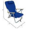 COPA 4 Position Aluminum Folding Backpack Chair (Royal Blue) view 2