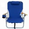 COPA 4 Position Aluminum Folding Backpack Chair (Royal Blue) view 3