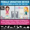 Gotta Tinkle! Portable Reusable Female Urination Device (Teal & Teal) view 2