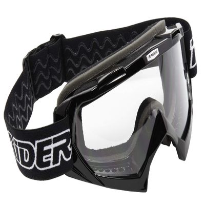Raider 26-008 Surge Unisex-Adult Anti-Fog Scratch-Resistant Goggles (Black Frame/Clear, Dual Lens)