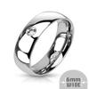 Marimor Jewelry Hers and His Stainless Steel Princess Wedding Ring Set and Zirconia Wedding Band Women's Size 10 Men's Size 08 view 3