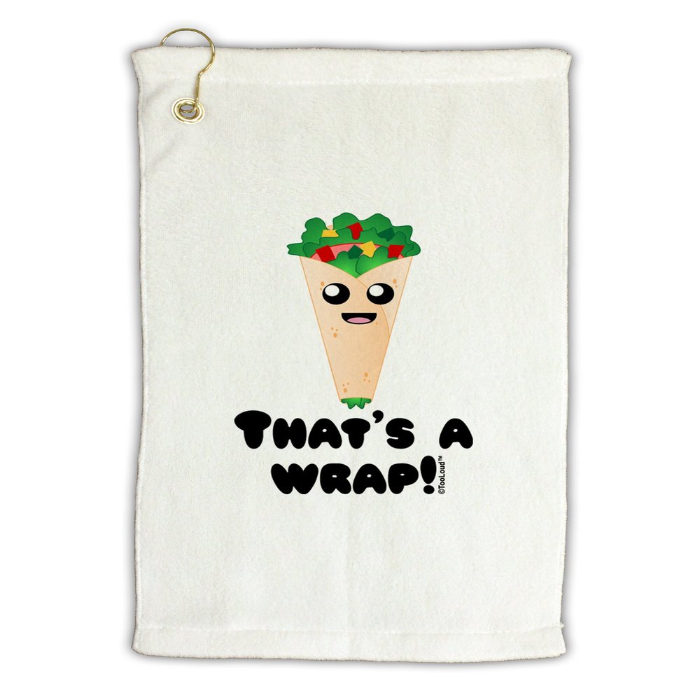 TOOLOUD Thats A Wrap Cute Wrap Micro Terry Gromet Golf Towel 16" x 25"
