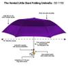 STROMBERGBRAND UMBRELLAS The Vented Little Giant Folding Golf Umbrella Purple view 3