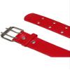 CTM Kids' 1 Inch Wide Leather Two Hole Jean Belt, Medium, Silver view 4