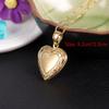 24k Gold Plated Romantic Fancy Heart Locket Pendant for Valentine's Day Gift view 2