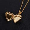 24k Gold Plated Romantic Fancy Heart Locket Pendant for Valentine's Day Gift view 3