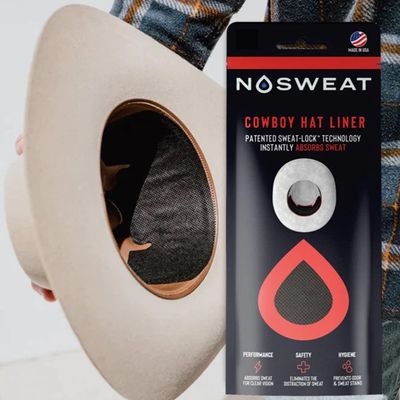 Cowboy Hat Sweat Liner & Riding Helmet Liner - Made in The USA - NoSweat - 6 Pack