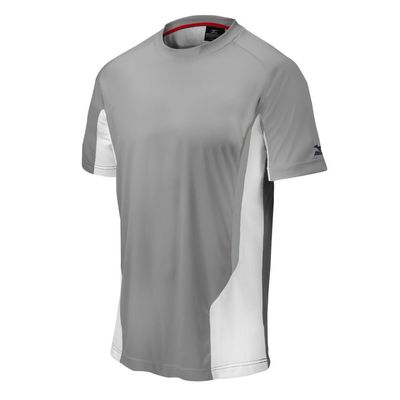 Mizuno Youth Elite Crew Top, Grey/White, Small