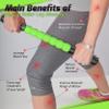 Physix Gear Roller Stick - Muscle Roller Massage Stick for Legs, The Stick Massage Roller for Deep Tissue Massaging Stick for Athletes, Physical Therapy Muscle Roller, Recovery Stick Roller, Green view 4