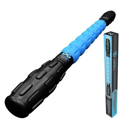 Physix Gear Roller Stick - Muscle Roller Massage Stick for Legs, The Stick Massage Roller for Deep Tissue Massaging Stick for Athletes, Physical Therapy Muscle Roller, Recovery Stick Roller, Blue
