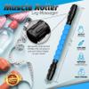 Physix Gear Roller Stick - Muscle Roller Massage Stick for Legs, The Stick Massage Roller for Deep Tissue Massaging Stick for Athletes, Physical Therapy Muscle Roller, Recovery Stick Roller, Blue view 2