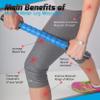 Physix Gear Roller Stick - Muscle Roller Massage Stick for Legs, The Stick Massage Roller for Deep Tissue Massaging Stick for Athletes, Physical Therapy Muscle Roller, Recovery Stick Roller, Blue view 4